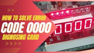 intel atom motherboard error code 0000 error code OOOO no display