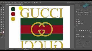 Gucci Logo | Design in Adobe illustrator CC 2020