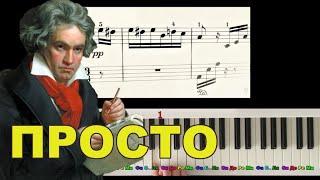 Как играть К ЭЛИЗЕ  Бетховен на пианино. ОЧЕНЬ ПОДРОБНО и ПРОСТО