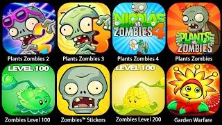 Plants vs Zombies 3,Plants Zombie 2,PvZ 1,Zombies Tsunami,Zombie Harvest,Zombie Blast,PvZ 4