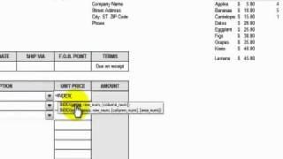 How to Add a Combo Box Control to an Excel Invoice Form