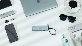 MOKiN 9 in 1 USB C Docking Station(Dual DisplayPort + HDMI)| Fast Data Transfer