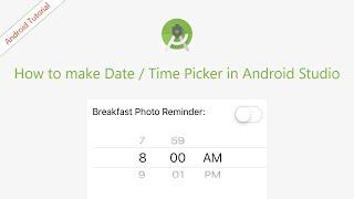 How to make Scrolling Date/Time Picker in Android Kotlin/JAVA  | Number Picker