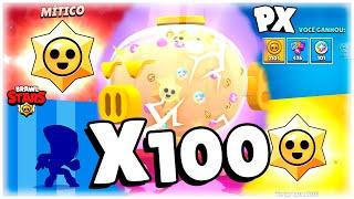 ABRI 100 STARR DROPS COM O MEGACOFRE BRAWL STARS NOVEMBRO