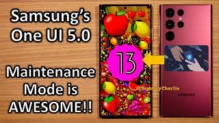 Samsung One Ui 5 - The Maintenance Mode