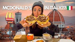 Trying McDonald's in Florence, Italy!  @TheGlobalExpats