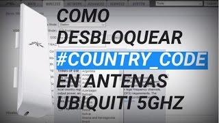 Como Desbloquear una antena Ubiquiti - Country Code