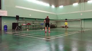 2019 Racketlon Thailand Open: Steven Cheng vs Gustaf Möller  (Badminton)