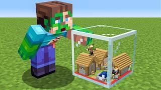 I Trapped My Friends in a TINY Minecraft Village