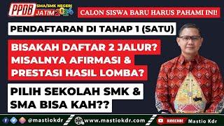 Pendaftaran Tahap 1, Bisakah Daftar 2/3 Jalur Pendaftaran? Pilih SMA & SMK Bisa? PPDB Jatim 2024