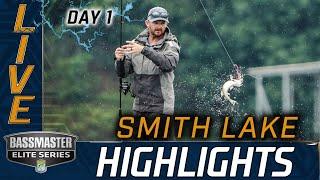 Highlights: Day 1 Bassmaster action at Smith Lake