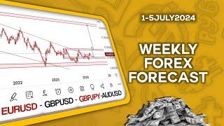 Weekly Forex Forecast 1-5 JULY 2024 (EURUSD,GBPUSD,GBPJPY,AUDUSD)#weeklyforexforecast