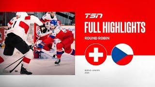 2025 World Junior Championship Highlights: Czechia vs. Switzerland