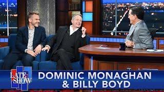 Dominic Monaghan & Billy Boyd Perform A Hobbit Drinking Song With Stephen Colbert