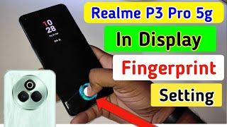 Realme p3 pro in display fingerprint lock/Realme p3 pro fingerprint /fingerprint lock setting