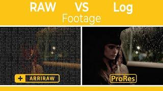 The Difference Between RAW And Log Footage #Shorts