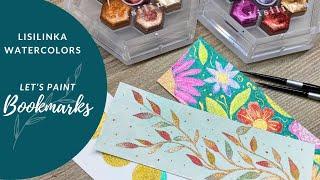 Testing Lisilinka Watercolors: Outer Space, Autumn Glow & Indian Summer | Bookmark Art