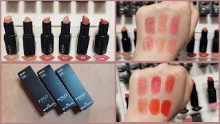 NEW Kiko Smart Fusion Lipstick Unboxing & Swatch - جديد درجات الارواج من كيكو