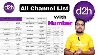 D2h New Channel List | D2h Channel List | Videocon D2h Channel List | D2h Channel List With Number