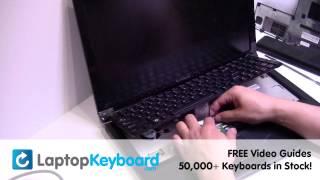 Lenovo B575 Z575 Keyboard Installation Replacement Guide - Laptop Remove Replace Install