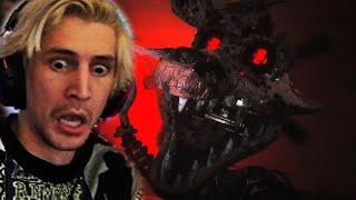 xQc Plays THE JOY OF CREATION (FNAF Horror Game)