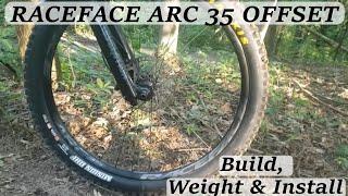 RaceFace Arc 35 Offset Rims build and install on Polygon Siskiu T7