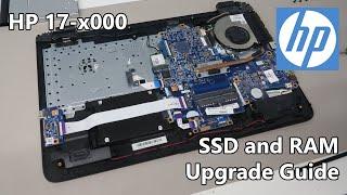 HP 17-x000 - SSD and DDR3 RAM Upgrade Guide