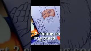 Guru Nanak Dev ji drawing easy step by step, Guru Nanak jayanti drawing  #shorts #gurunanak