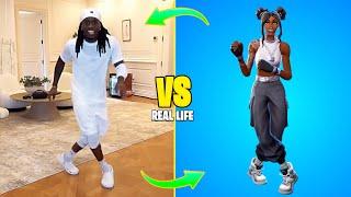 CELEBRITIES Doing FORTNITE Dances in REAL LIFE (Juice WRLD, Kai Cenat, Snoop Dogg, Lil Uzi Vert)