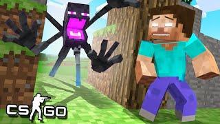 CSGO - ¡EL ESCONDITE EN KARMALAND MINECRAFT CON HEROBRINE Y ENDERMANS! - HIDE AND SEEK