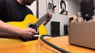 Extreme Reverb from UAFX Golden Reverberator - Acoustic Guitar - Boss OC-3 - testing