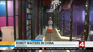 Robot waiters in China