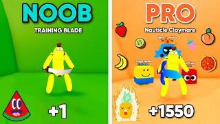 I becoming a strongest in Fruit Slice Simulator Roblox