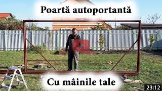 Nu plătiți în exces. Poartă autoportantă în consolă cu mâinile tale + desen gratuit