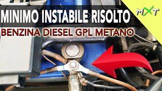 MINIMO INSTABILE RISOLTO - BENZINA, DIESEL,  GPL e METANO - soluzione in 5 minuti e RISPARMI SOLDI