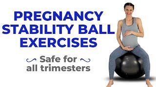 Pregnancy Stability Ball Exercises | Pregnancy Exercise For Normal Delivery With Birthing Ball