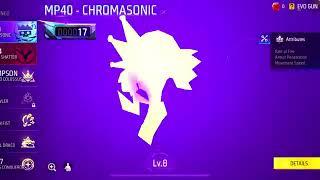 New Evo Mp40 Chromasonic Review + Gameplay Free Fire in English