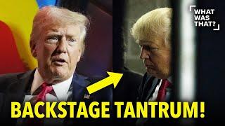 TERRIFIED Trump THROWS TANTRUM Backstage, REFUSES to SPEAK