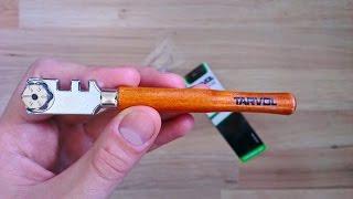 Tarvol Professional Grade Glass Cutter Tool, HEAVY DUTY   6 WAY CUTTING WHEEL   Perfect for Cutting