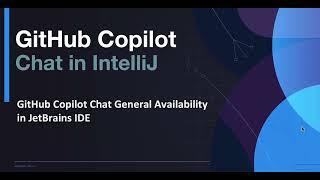 Introduction to GitHub Copilot Chat in IntelliJ