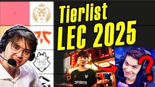 ALL ROSTERS REVEALED | LEC Winter 2025 Tierlist | LEC Analyst Eragon