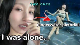 mina *shocks* staff during underwater jacket filming (ft. diver minguin)