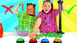 DON'T PUSH THE WRONG BUTTON SLIME CHALLENGE!! WINNER Gets $1000!!!