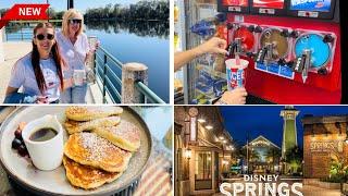 FLORIDA DISNEY WORLD VLOG: Celebration Town Breakfast, Cheap Drinks Food & Disney Springs  2024