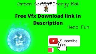 Green Screen Animated Energy Orb