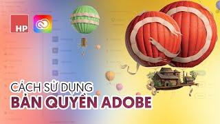 Cách sử dụng bản quyền Adobe