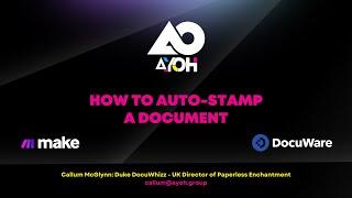 Auto-Stamp a Document - DocuWare & Make.com