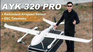 Foxtech AYK-320 PRO VTOL | Redundant Airspeed Sensor & ESC Telemetry