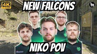 NiKo POV w/New Falcons full team stack (Ancient) | FACEIT vs nicoodoz | Jan 10, 2025 | CS2 POV/DEMO