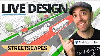 3D Modeling a Streetscape from Scratch | Urban Design SketchUp Tutorial